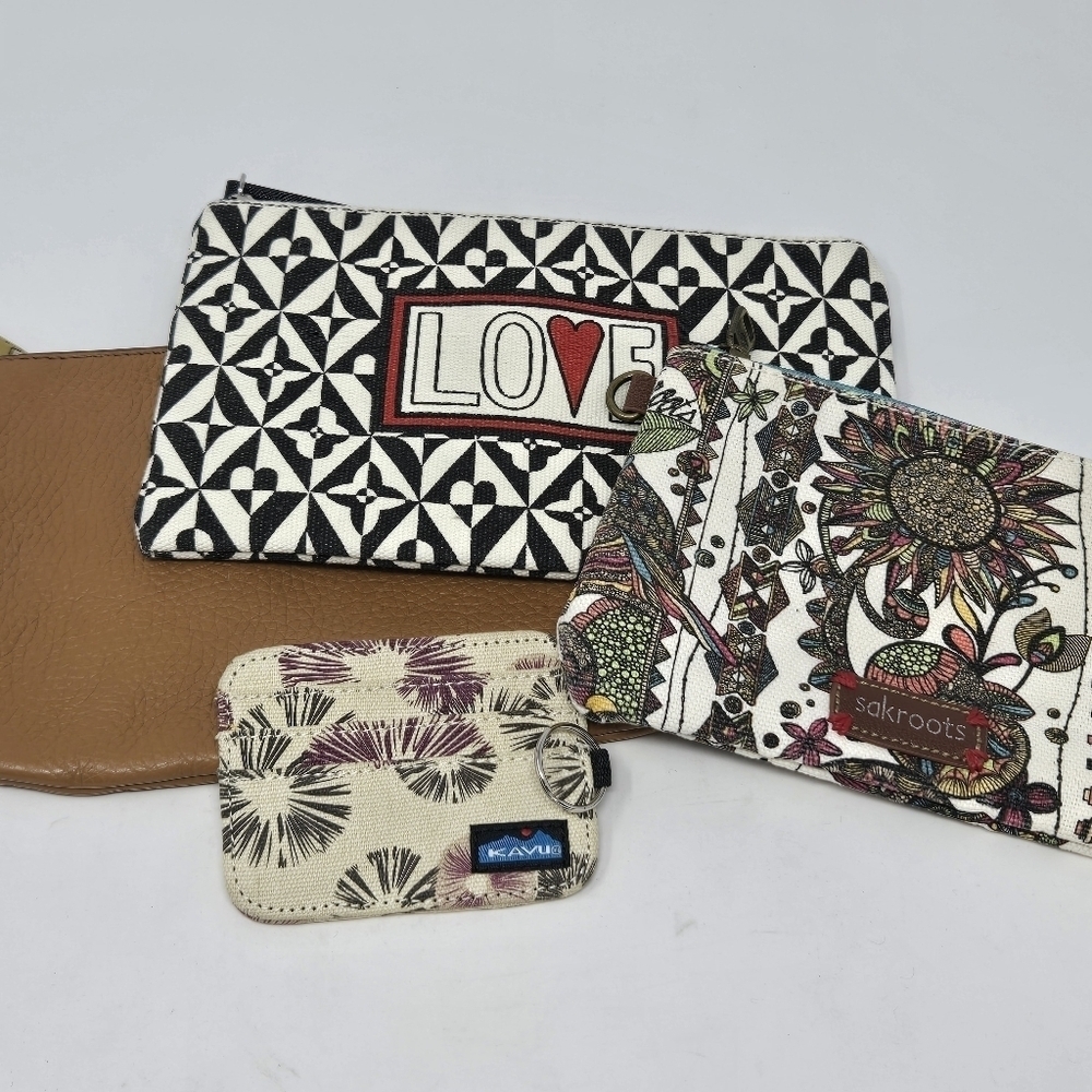 WRISTLET TRAVEL POUCH BUNDLE FOSSIL BRIGHTON KAVU SAK ROOTS VACATION ID HOLDER - Picture 2 of 15